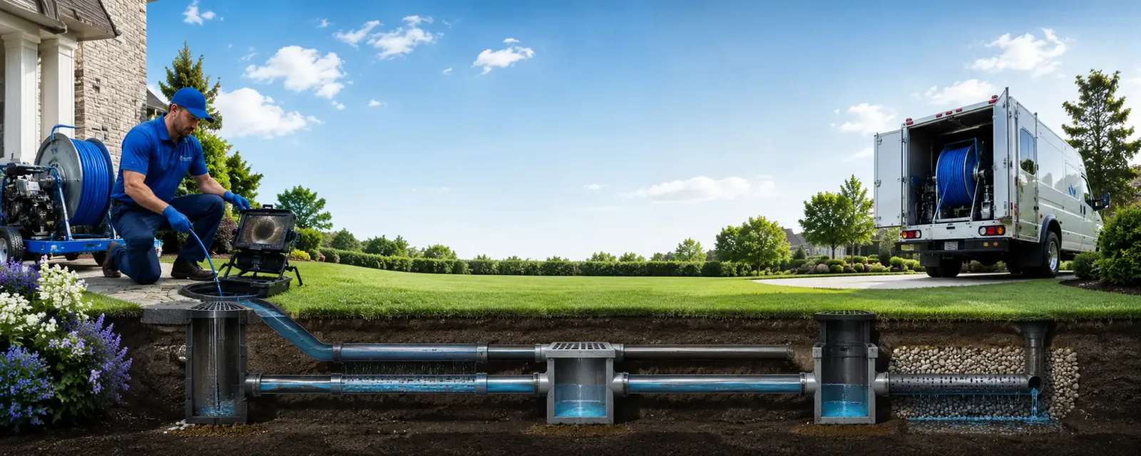 Outdoor drain cleaning information for New Bloomfield, MO